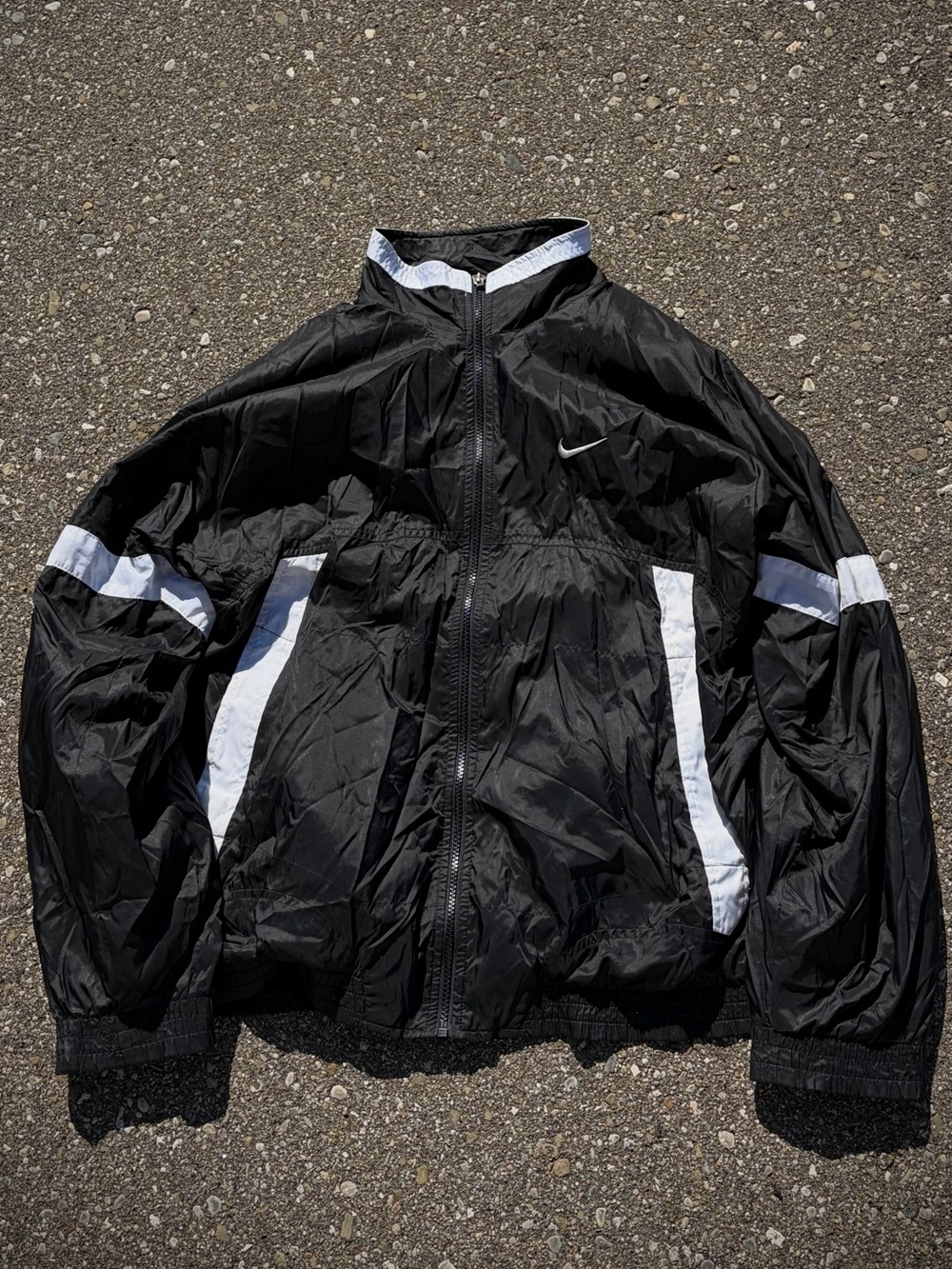 Nike Windbreaker Jacket - Black/White - M